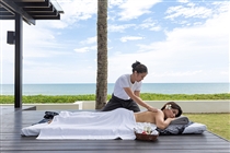 Luxury massage with ocean view